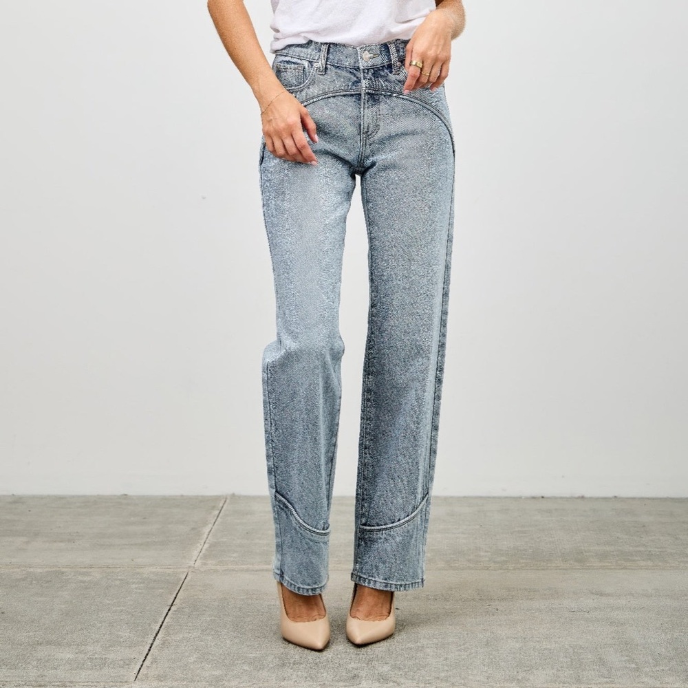 Mid Rise Straight Piping Pants - Picture 2 of 12